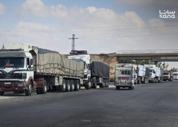 قافلة مساعدات جديدة للمقيمين في مراكز الإيواء بدرعا