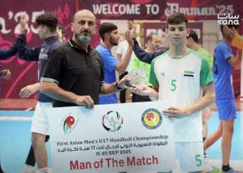 منتخب سوريا لكرة اليد يفوز على الهند في بطولة آسيا لتحت 17 سنة