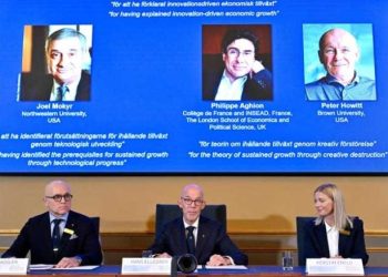  جائزة نوبل في الاقتصاد تذهب إلى جويل موكر وفيليب أجيون وبيتر هاويت