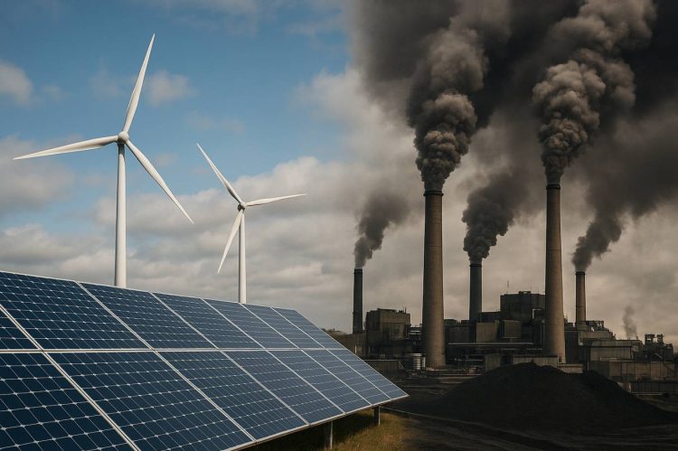 رغم الانخفاض المستمر في تكاليف طاقة الرياح والطاقة الشمسية والبطاريات لم يتراجع الاستهلاك العالمي للوقود الأحفوري (تشات جي بي تي)