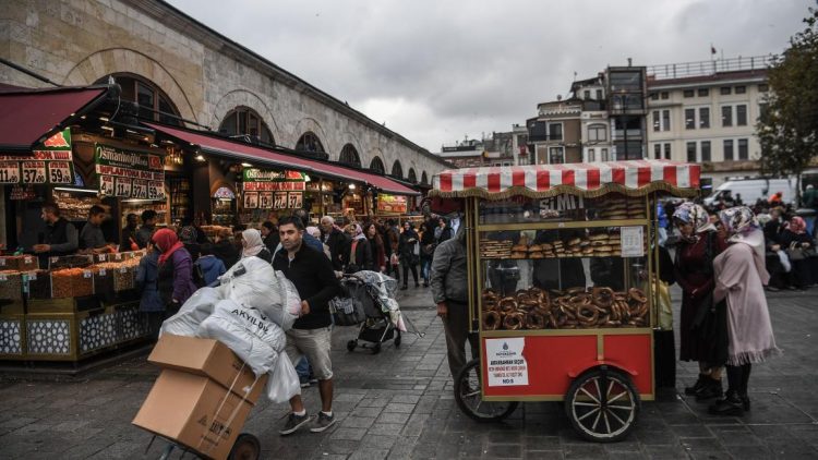 تنتشر عربات بيع السميت في تركيا، 6 نوفمبر 2018 (فرانس برس)