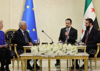 الرئيس الشرع يستقبل في دمشق رئيس المجلس الأوروبي ورئيسة المفوضية الأوروبية