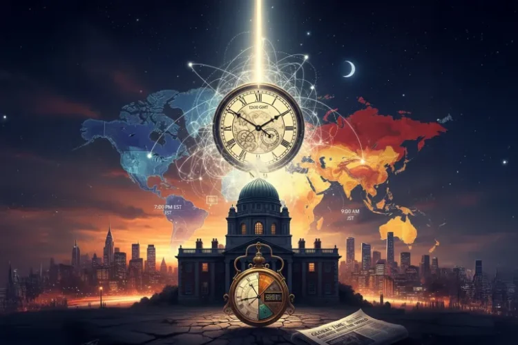 صورة مولدة بالذكاء الصناعي عن علاقة القطارات بتغيير الزمن (الجزيرة)