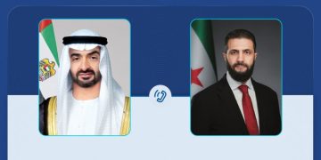 الرئيس الشرع يجري اتصالاً هاتفياً مع الرئيس الإماراتي لبحث تعزيز التعاون