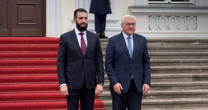 الرئيس الشرع يلتقي نظيره الألماني فرانك فالتر شتاينماير في برلين