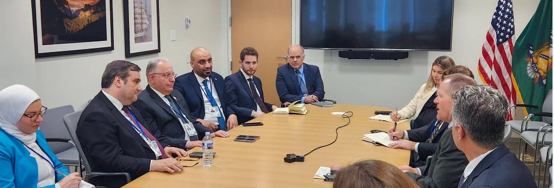 برنية يجري سلسلة لقاءات عمل على هامش اجتماعات الربيع لصندوق النقد والبنك الدوليين