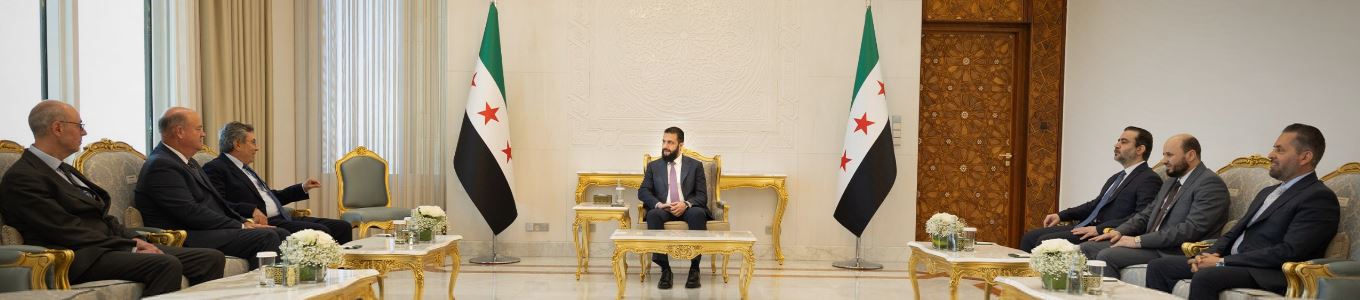 الرئيس الشرع يبحث مع مسؤولي شركتي كونوكو فيليبس ونوفاتيرا إنرجي آفاق التعاون في قطاع الطاقة