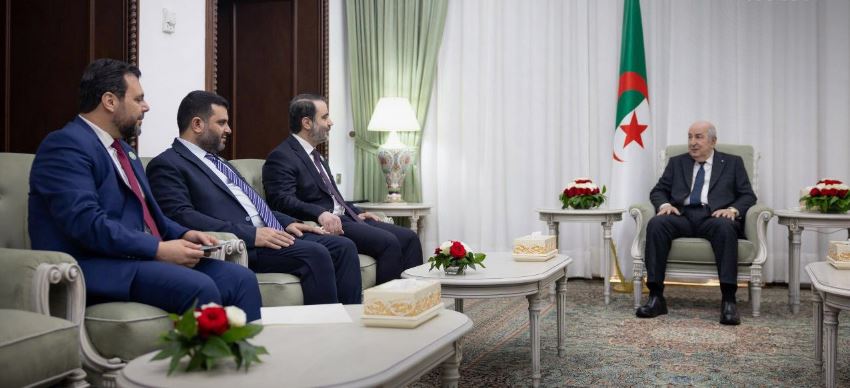 وزير الخارجية والمغتربين يبحث مع الرئيس الجزائري تعزيز العلاقات الثنائية بين البلدين