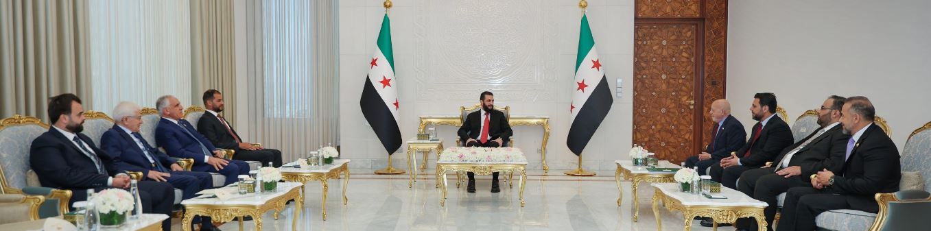 الرئيس الشرع يبحث مع وفد ليبي تعزيز التعاون الاقتصادي والتجاري