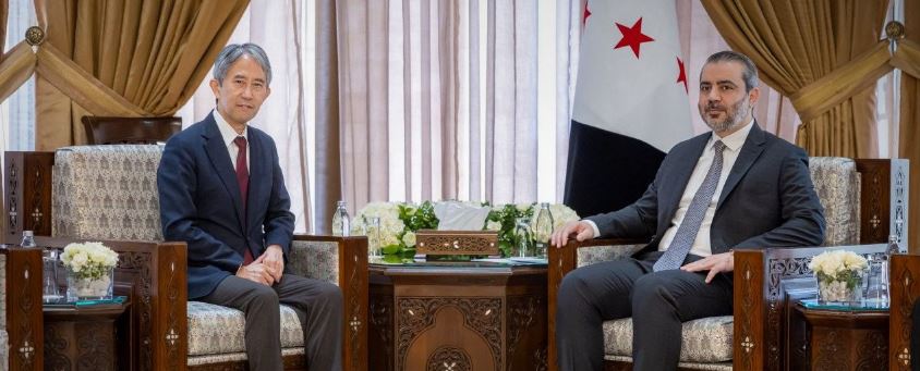 الشيباني يبحث مع ‏مساعد وزير خارجية اليابان ملفات إعادة الإعمار ‏والاستثمار