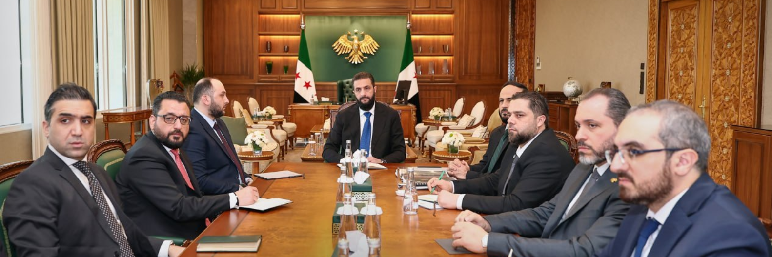الرئيس الشرع يبحث مع وزراء ومسؤولين إطلاق مشاريع ومدينة معارض ‏في حلب