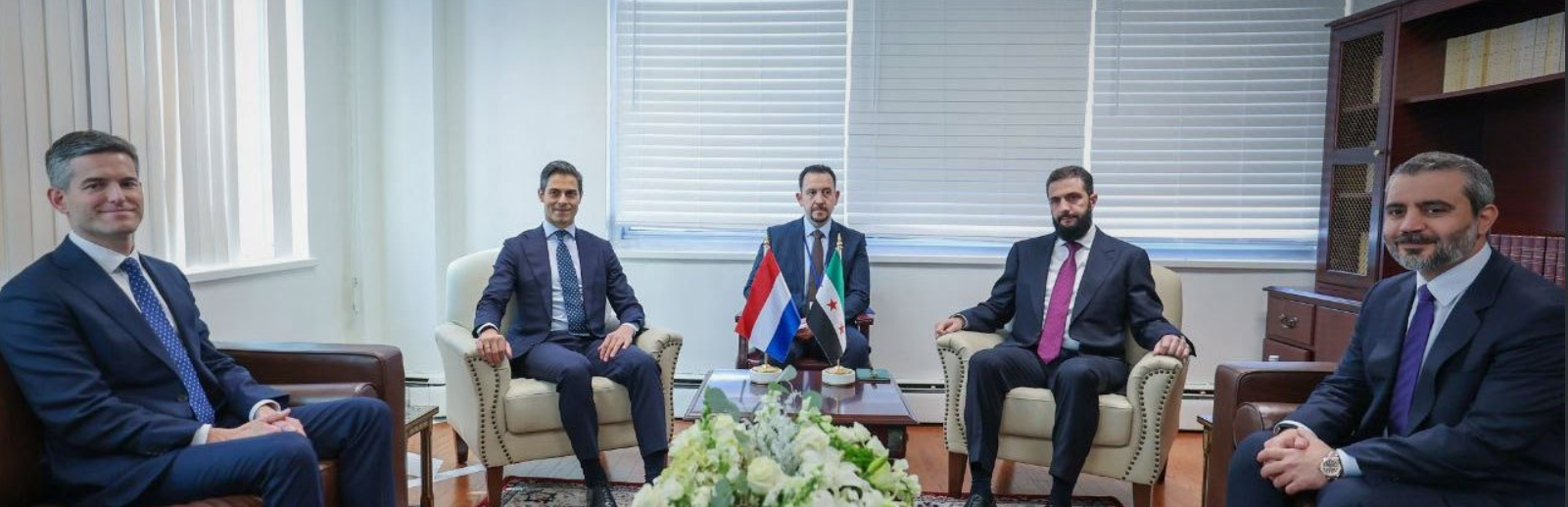 الرئيس الشرع يلتقي رئيس وزراء هولندا في نيويورك