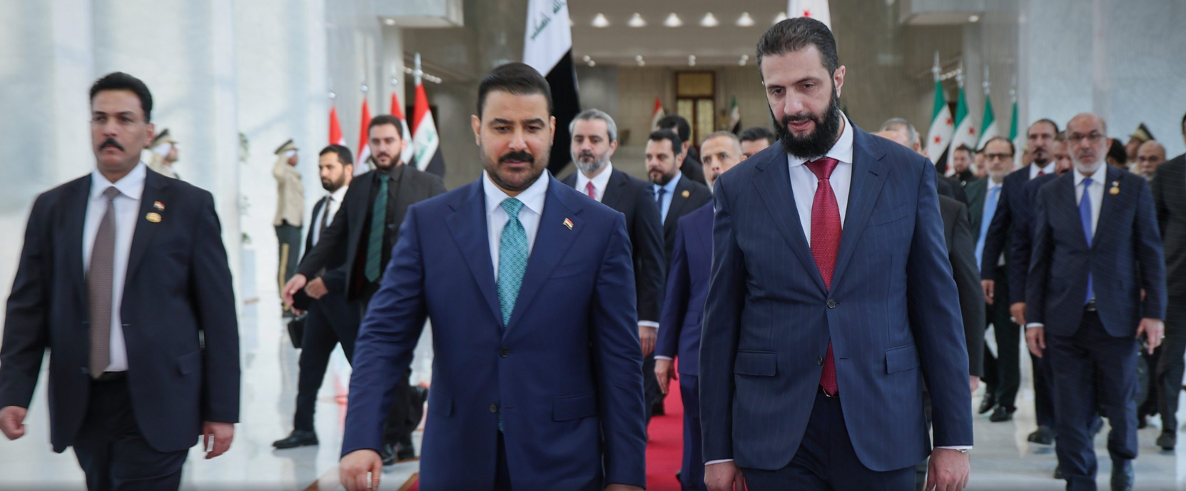 الرئيس الشرع ورئيس الوزراء العراقي يبحثان بدمشق تعزيز التعاون الاقتصادي وأمن الحدود